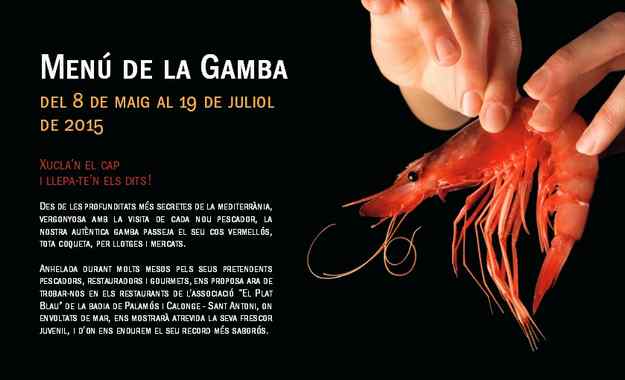 Menú de la Gamba de Palamós 2015
