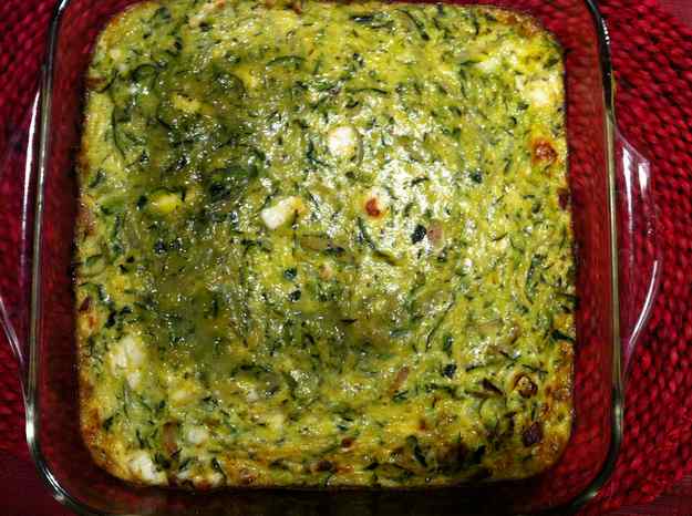 Sfougato de Mytile (carbassó al forn amb feta) 115/135