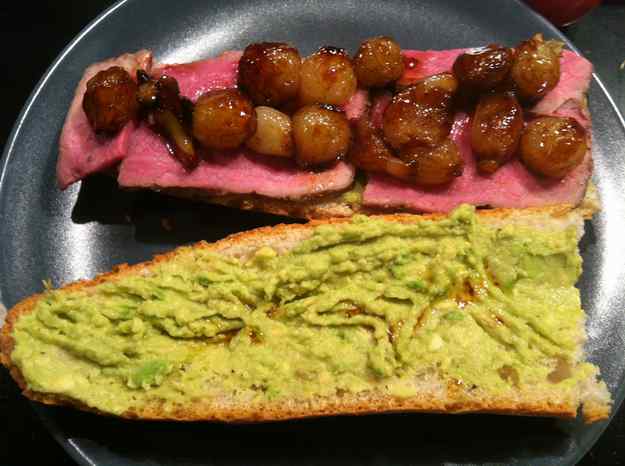 Entrepà de rosbif, advocat i cebetes glassejades (20/36)