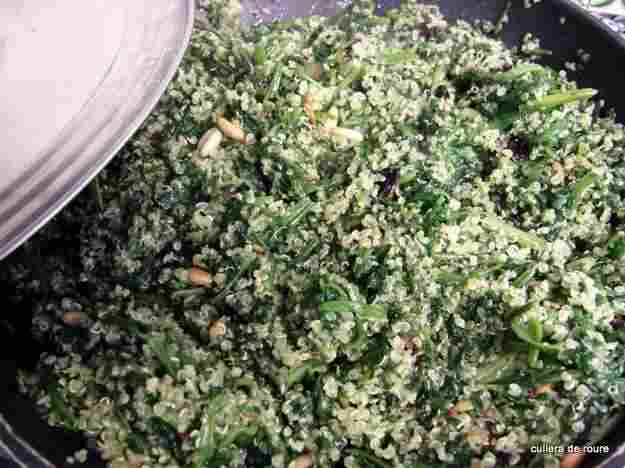 Espinacs amb quinoa