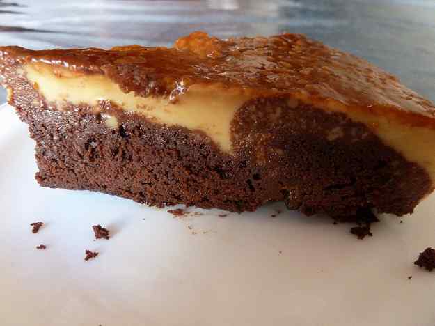 Pastís de Brownie i Flam 01