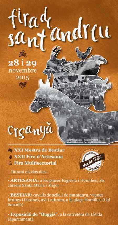 Fira de Sant Andreu – Organyà 2015