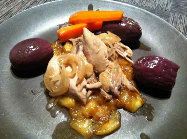 Guatlles escabetxades amb poma (30/36)