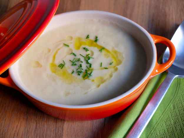 Crema de porro i poma