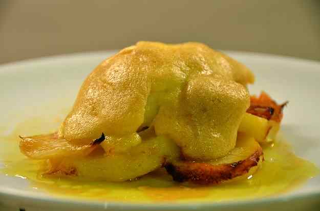 Bacallà amb musselina d’all