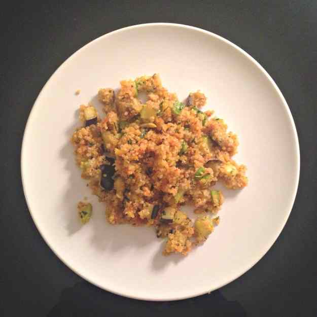 Quinoa amb pisto (“a la meva manera”)