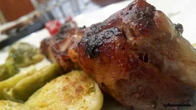 Costelles de porc ecològic al forn