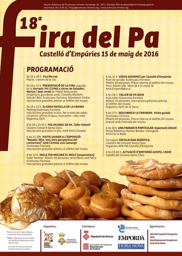 18a Fira del Pa – Castelló d’Empúries 2016