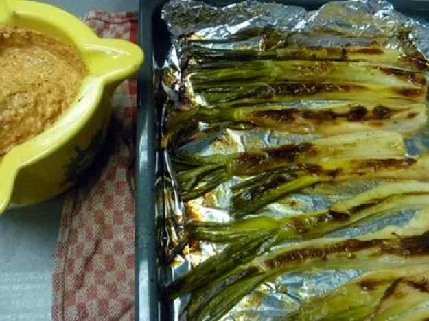 Calçots al forn