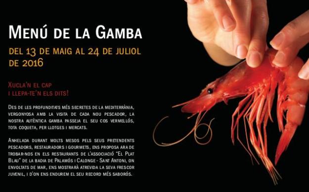 Menú de la Gamba de Palamós 2016
