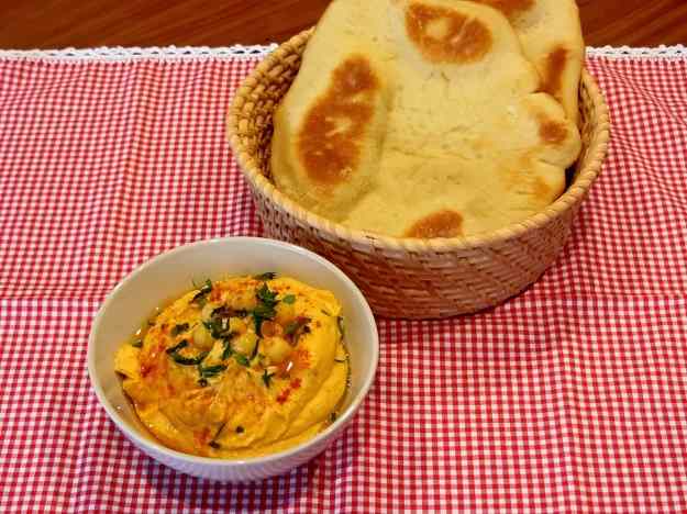 Hummus i pa de pita