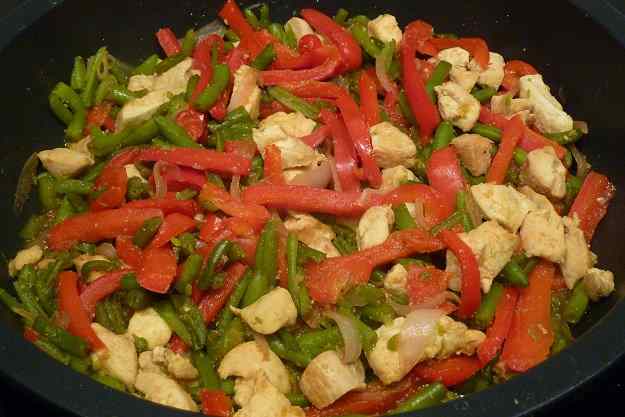 Verdures amb pollastre