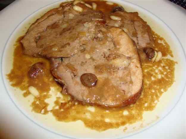 Cuixa de xai farcida al vi negre. Recepta de Nadal