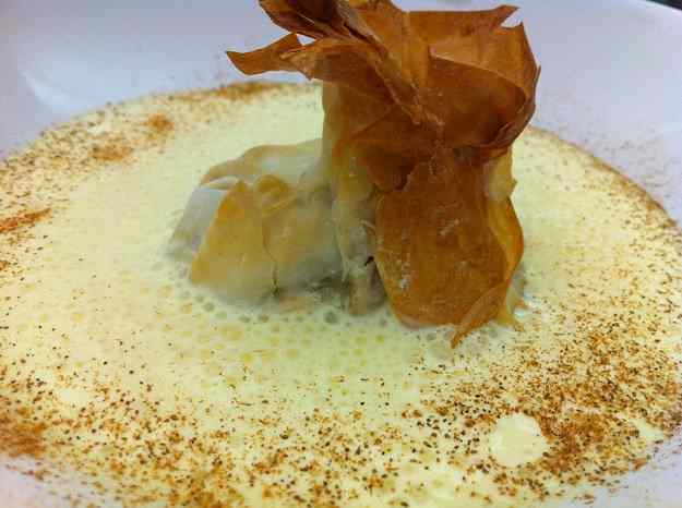 Farcells de pasta filo amb poma