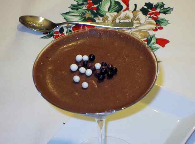 Mousse de xocolata negra