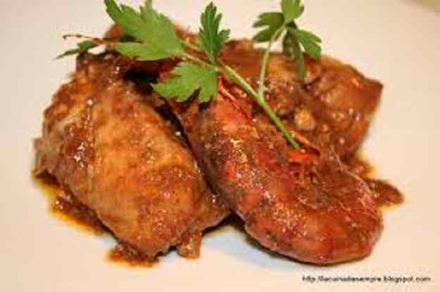 Pollastre amb escamarlans