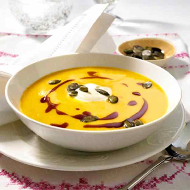 Sopa cremosa de carbassa