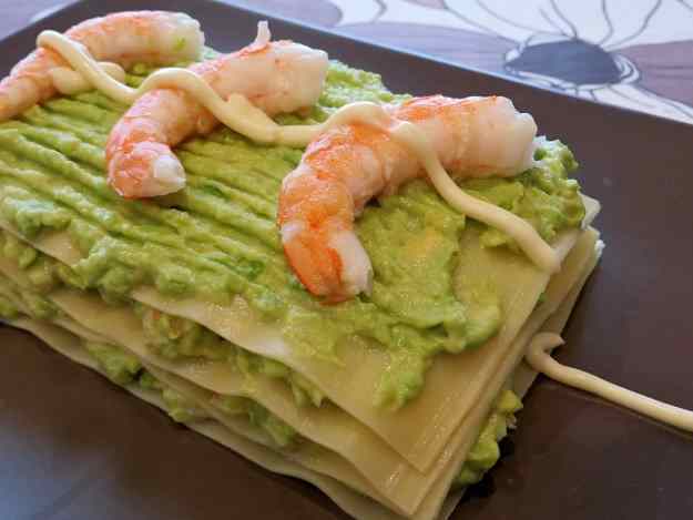 Lasanya freda d'alvocat