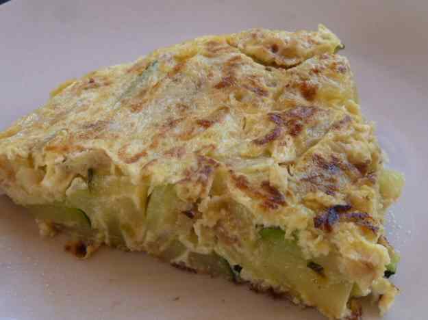 Truita de carbassó i ceba