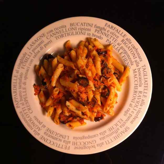 Macarrons amb tonyina (Il Porticato style)