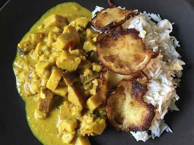 Arròs amb albergínies